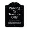 Signmission Designer Series-Parking For Tenants Only Unauthorized Vehicles Towed Away, 24" x 18", BS-1824-9939 A-DES-BS-1824-9939 - alternate 1